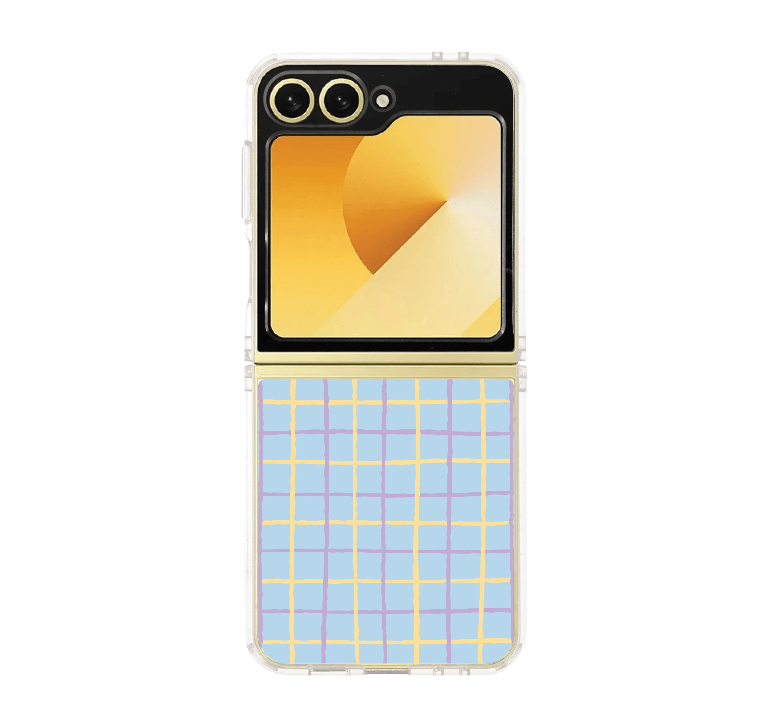 yellow & purple stripes